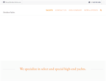 Tablet Screenshot of davidson-yachts.com